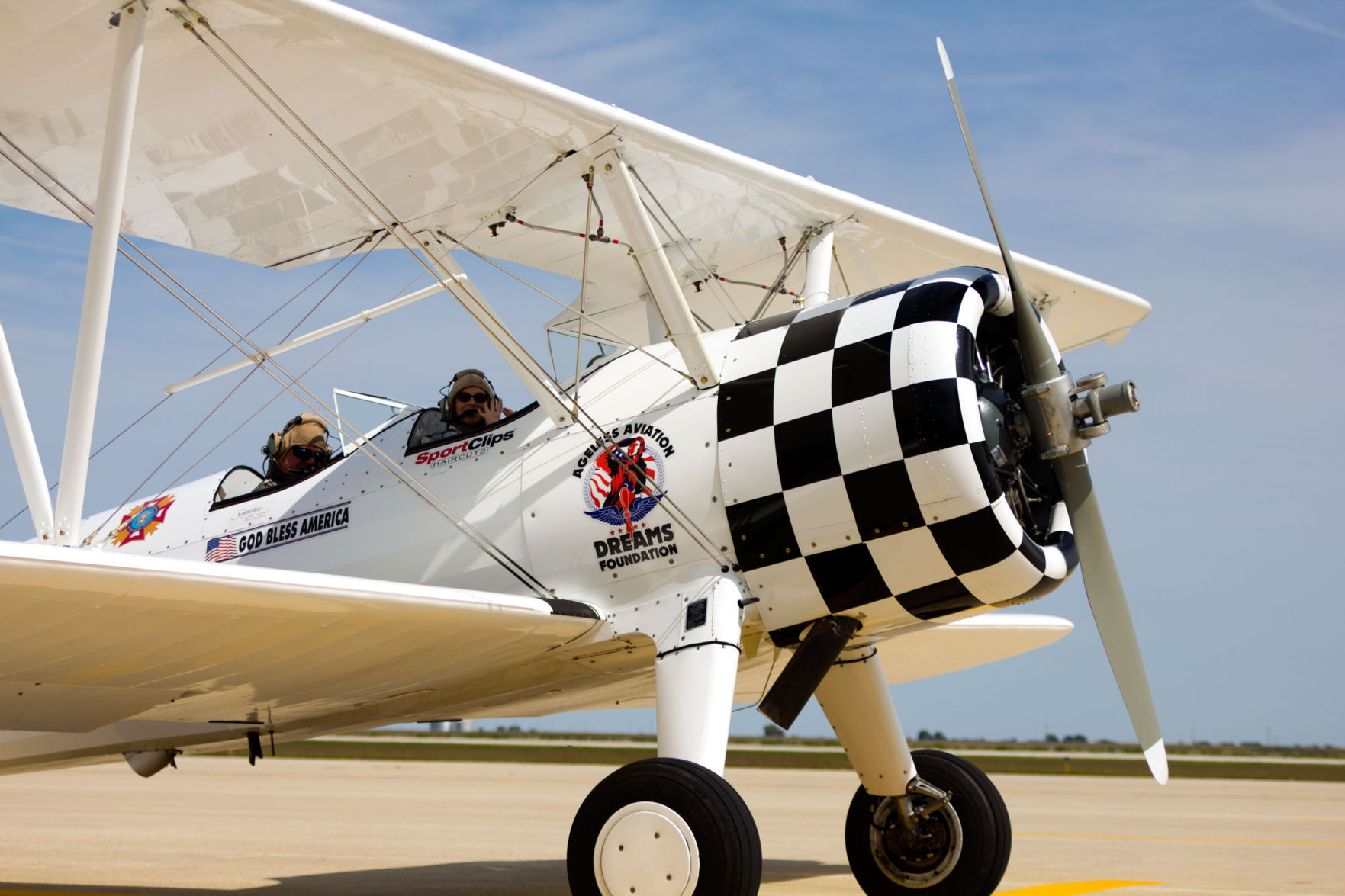 St. Patrick's Isabella Ledesma Takes off in Biplane